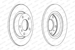 FERODO Disc Frana Ddf1651C Abarth Grande Punto Opel Adam/Corsa D/Corsa E Vauxhall Adam