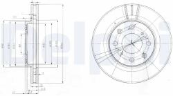 DELPHI Disc Frana Bg3794 Honda Capa/Jazz Ii/Logo (BG3794)