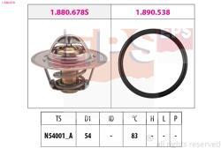 EPS Termostat, Lichid Racire 1.880. 678 Audi A2 Seat Cordoba/Ibiza Iii/Ibiza Iv (1.880.678)