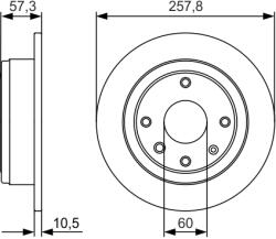 Bosch Disc Frana 0986479985 Chevrolet Lacetti/Nubira/Optra Daewoo Lacetti/Nubira (0986479985)