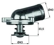 MAHLE Termostat, Lichid Racire Ti2287 Daewoo Korando/Musso Mercedes-Benz C-Class/Clk