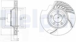 DELPHI Disc Frana Bg9950 Audi Q7 Porsche Cayenne Vw Touareg (BG9950)