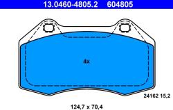 ATE Set Placute Frana, Frana Disc 13.0460-4805.2 Renault Clio Iii/Megane Ii