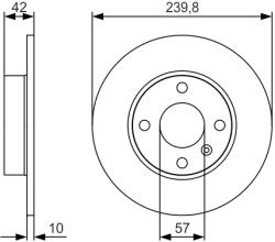 Bosch Disc Frana 0986479S52 Opel Astra G/Astra G Classic/Astra G Classic Caravan