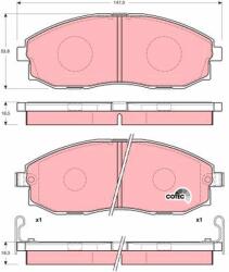 TRW Set Placute Frana, Frana Disc Gdb3201 Hyundai H-1/H-1 / Starex/H100/Porter