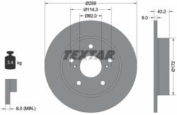 TEXTAR Disc Frana 92308303 Suzuki Swift Iv Suzuki (Changan) Vitara (92308303)