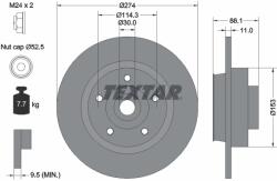 TEXTAR Disc Frana 92232603 Renault Scénic Iii Samsung Sm3