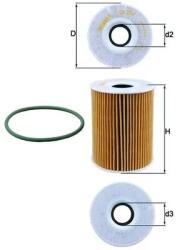 KNECHT Filtru Ulei Ox254D5 Porsche 911/Cayenne/Macan/Panamera