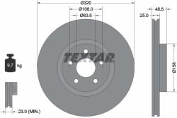 TEXTAR Disc Frana 92149105 Ford Transit Connect V408 Ford (Changan) Kuga Volvo C30/V50