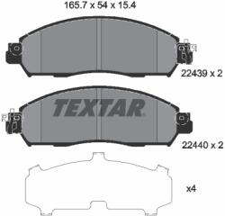 TEXTAR Set Placute Frana, Frana Disc 2243903 Nissan Leaf/Nv200/Nv200 / Evalia/Serena (2243903)