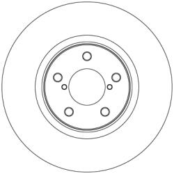 TRW Disc Frana Df4639 Subaru Impreza