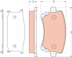 TRW Set Placute Frana, Frana Disc Gdb1661 Audi A6 C6/A8 D3