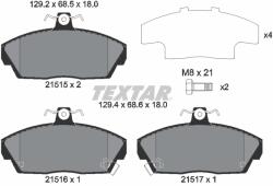 TEXTAR Set Placute Frana, Frana Disc 2151503 Honda Civic Vi/Civic Vi Aerodeck/Civic Vii (2151503)