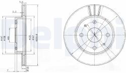 DELPHI Disc Frana Bg3555 Daihatsu Cuore Vii/Move/Sirion/Trevis/Yrv Subaru Justy Iv