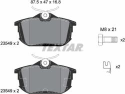 TEXTAR Set Placute Frana, Frana Disc 2354901 Haima (Faw) @3/E3/Haima 2/M3 Proton Impian