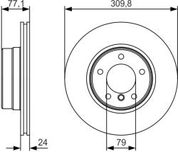Bosch Disc Frana 0986479S29 Bmw 5 (0986479S29)