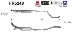 AS Filtru Funingine/Particule, Sist. De Esapament Fr5248 Citroën C5 Iii (FR5248)