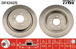 TRW Disc Frana Df4342S Land Rover Discovery Iv/Range Rover Sport I