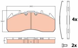 TRW Set Placute Frana, Frana Disc Gdb5096 Renault Trucks C/D/Magnum/Premium 2 (GDB5096)