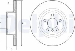 DELPHI Disc Frana Bg4644C Bmw X3/X4 (BG4644C)