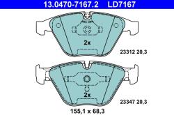 ATE Set Placute Frana, Frana Disc 13.0470-7167.2 Bmw 5/6/7 (13.0470-7167.2)