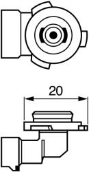 Bosch Bec, Proiector Ceata 1987302083 Chevrolet Corvette/Malibu Chrysler 300C/Sebring (1987302083)