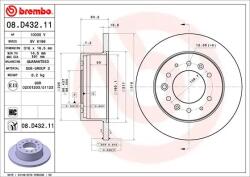 BREMBO Disc Frana 08. D432.11 Hyundai H350 (08.D432.11)