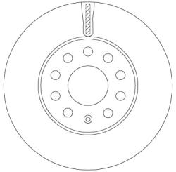 TRW Disc Frana Df6903S Audi A3 Seat Leon Skoda Octavia Iii Vw Golf Sportsvan Vii