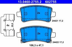 ATE Set Placute Frana, Frana Disc 13.0460-2755.2 Chevrolet Malibu Opel Insignia A (13.0460-2755.2)