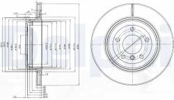 DELPHI Disc Frana Bg3872 Bmw 5/6 Chevrolet Opala (BG3872)