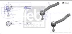Febi Bilstein Cap De Bara Axa Fata Stanga 194469 Nissan Leaf/Nv200/Nv200 / Evalia