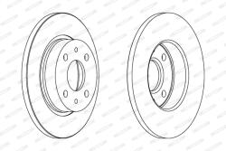 FERODO Disc Frana Ddf215 Lada 110/111/112/Nova/Samara Moskvich 2141 Zaz Tavria (DDF215)