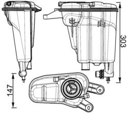 MAHLE Vas De Expansiune, Racire Crt95000S Audi A4 B8/A5/Q5 (CRT95000S)