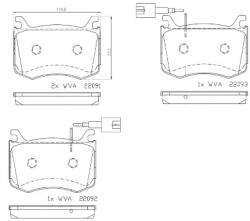 BREMBO Set Placute Frana, Frana Disc P23183 Alfa Romeo Giulia (P23183)