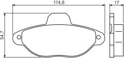 Bosch Set Placute Frana, Frana Disc 0986495255 Fiat 500/Cinquecento/Panda/Punto (0986495255)
