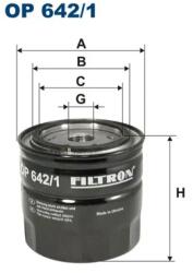 FILTRON Filtru Ulei Op642/1 Branson Serie-20 Renault 18/18 Variable/20/21/25/30/Espace I (OP642/1)