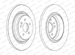 FERODO Disc Frana Ddf1099C Mercedes-Benz M-Class