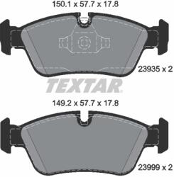 TEXTAR Set Placute Frana, Frana Disc 2393501 Bmw 1/3 Bmw (Brilliance) 3 Series