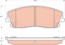 TRW Set Placute Frana, Frana Disc Gdb4140 Chrysler 300C Dodge Challenger/Charger (GDB4140)