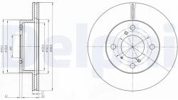 DELPHI Disc Frana Bg3499 Suzuki Alto Vi/Wagon R+