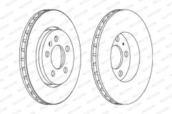 FERODO Disc Frana Ddf1154C Audi A3/Tt Seat Leon/Toledo Ii Skoda Octavia I Vw Bora