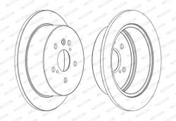 FERODO Disc Frana Ddf1545C Lexus Rx Toyota Harrier/Highlander / Kluger (DDF1545C)