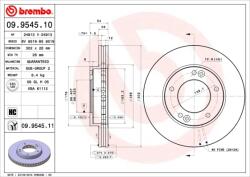 BREMBO Disc Frana 09.9545. 11 Kia Sorento I (09.9545.11)