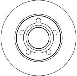 TRW Disc Frana Df4026 Audi A4 B5 Vw Passat B5/Passat B5.5 (DF4026)