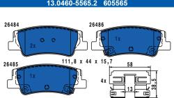 ATE Set Placute Frana, Frana Disc 13.0460-5565.2 Hyundai Tucson Kia Sportage V (13.0460-5565.2)