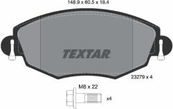 TEXTAR Set Placute Frana, Frana Disc 2327904 Chana Cm8 Ford Metrostar/Mondeo Iii