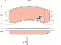 TRW Set Placute Frana, Frana Disc Gdb4133 Jeep Grand Cherokee Ii Jeep (Bjc) Jeep 4700 (GDB4133)