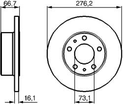 Bosch Disc Frana 0986479161 Iveco Daily Iii
