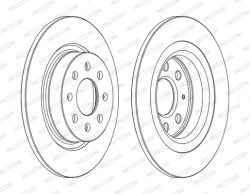 FERODO Disc Frana Ddf1299C Abarth Grande Punto/Punto/Punto Evo Fiat Grande Punto/Punto