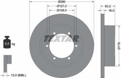 TEXTAR Disc Frana 92308500 Nissan Cabstar/Nt400 Cabstar Renault Trucks Maxity